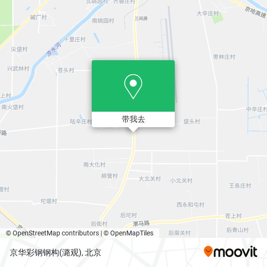 京华彩钢钢构(潞观)地图