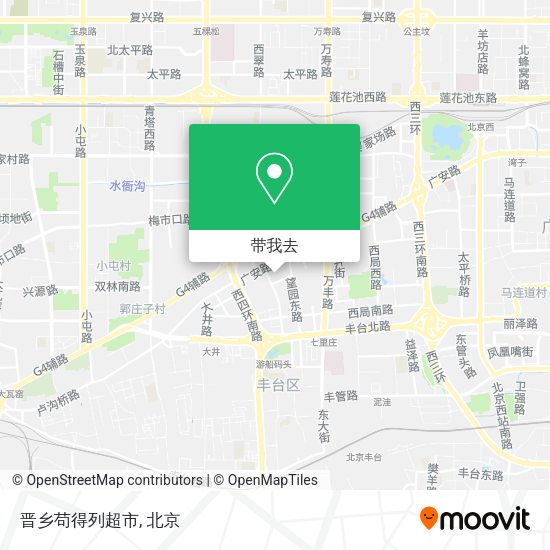 晋乡苟得列超市地图