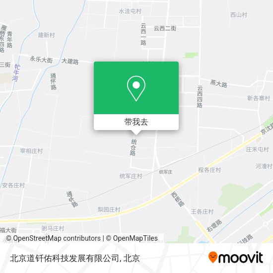 北京道钎佑科技发展有限公司地图
