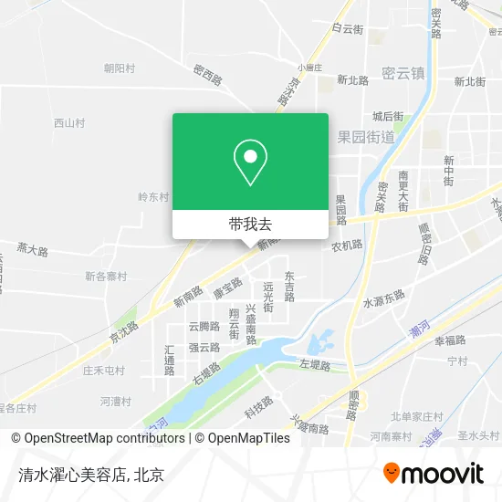 清水濯心美容店地图