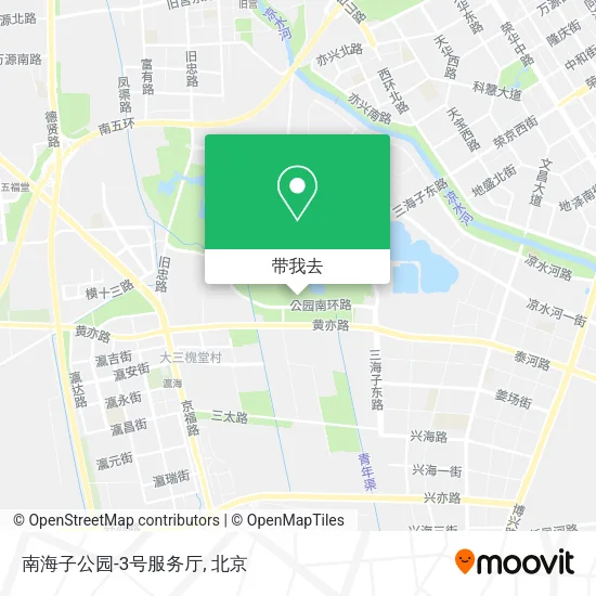 南海子公园-3号服务厅地图