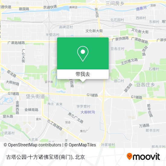 古塔公园-十方诸佛宝塔(南门)地图