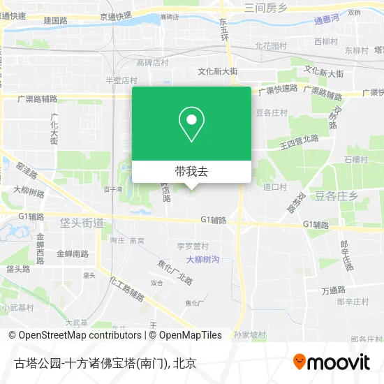 古塔公园-十方诸佛宝塔(南门)地图