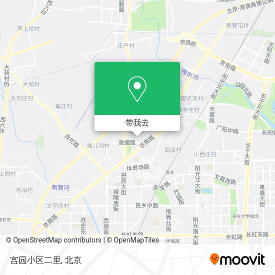 宫园小区二里地图