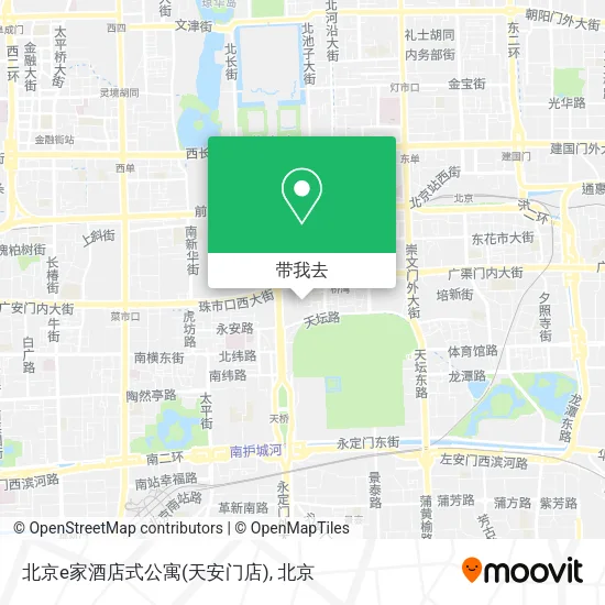 北京e家酒店式公寓(天安门店)地图