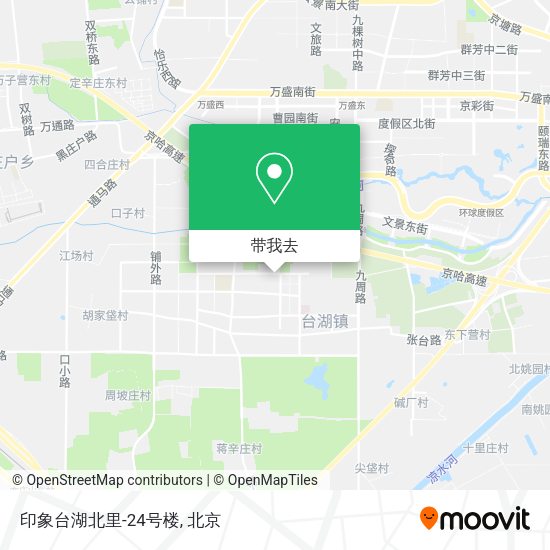 印象台湖北里-24号楼地图