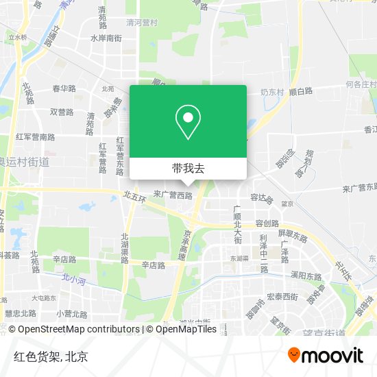 红色货架地图