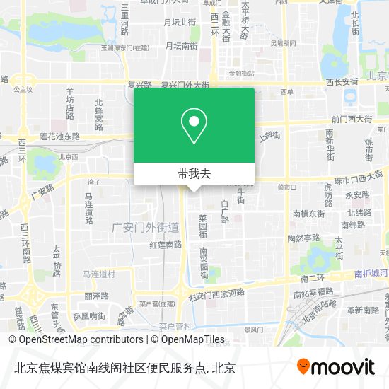 北京焦煤宾馆南线阁社区便民服务点地图