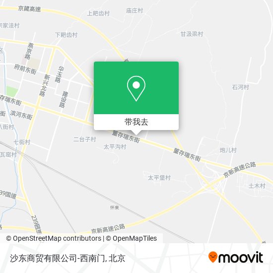 沙东商贸有限公司-西南门地图