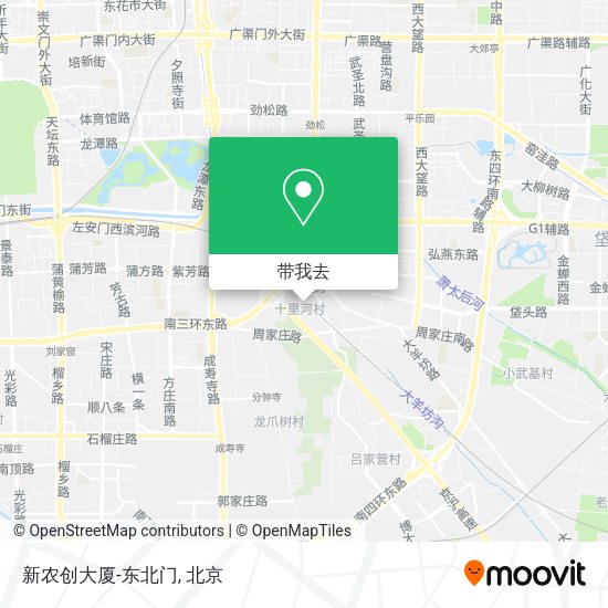 新农创大厦-东北门地图