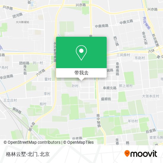 格林云墅-北门地图