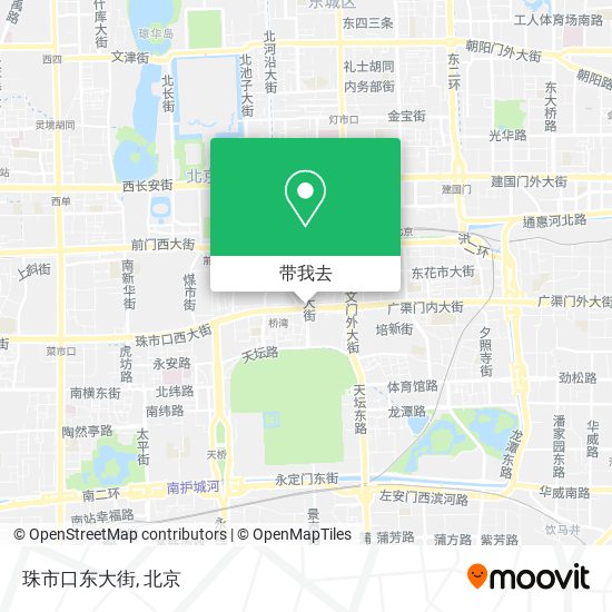 珠市口东大街地图