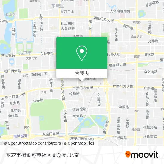 东花市街道枣苑社区党总支地图