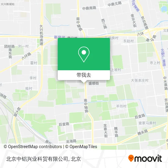 北京中铝兴业科贸有限公司地图