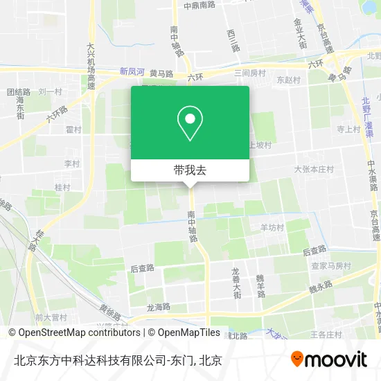 北京东方中科达科技有限公司-东门地图