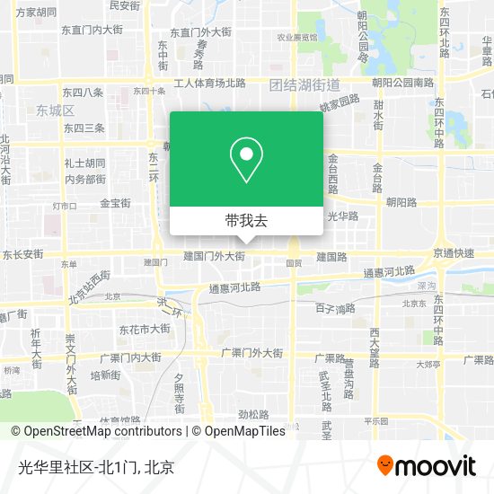 光华里社区-北1门地图