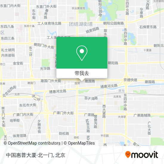中国惠普大厦-北一门地图