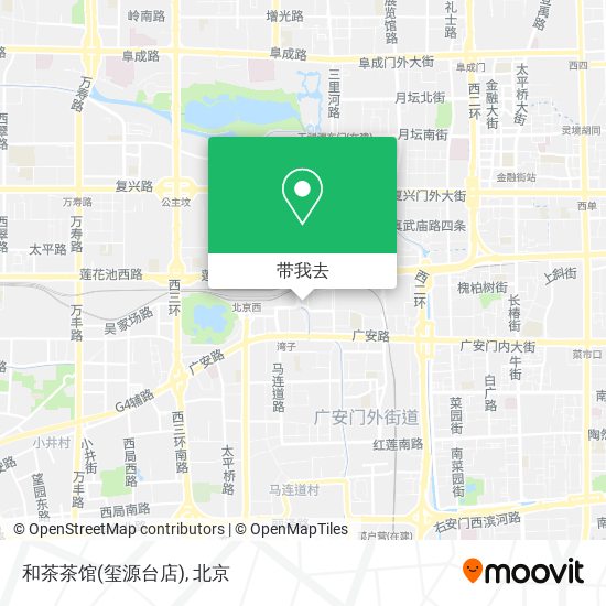 和茶茶馆(玺源台店)地图