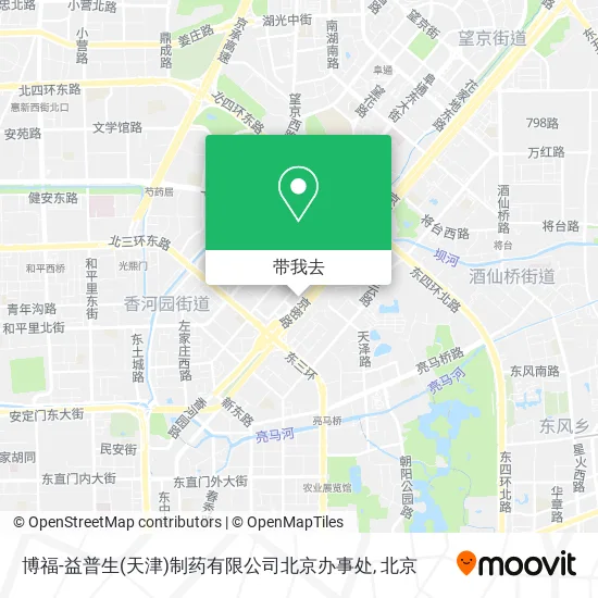 博福-益普生(天津)制药有限公司北京办事处地图