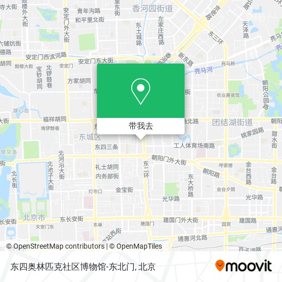 东四奥林匹克社区博物馆-东北门地图