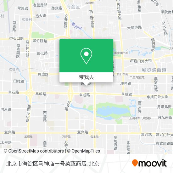 北京市海淀区马神庙一号菜蔬商店地图