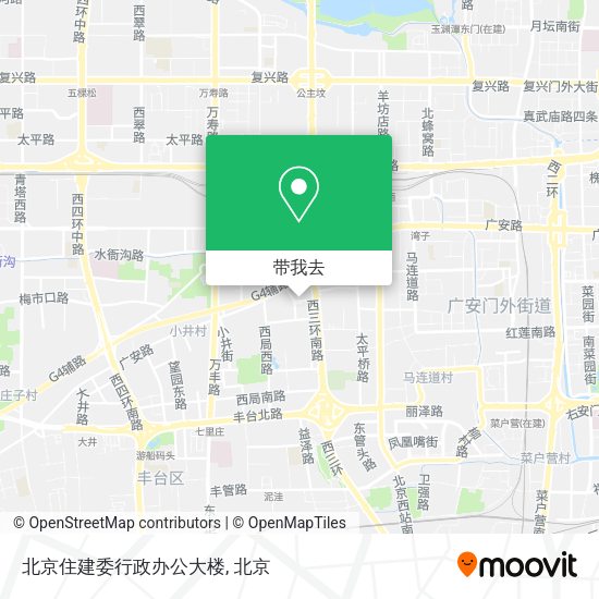 北京住建委行政办公大楼地图