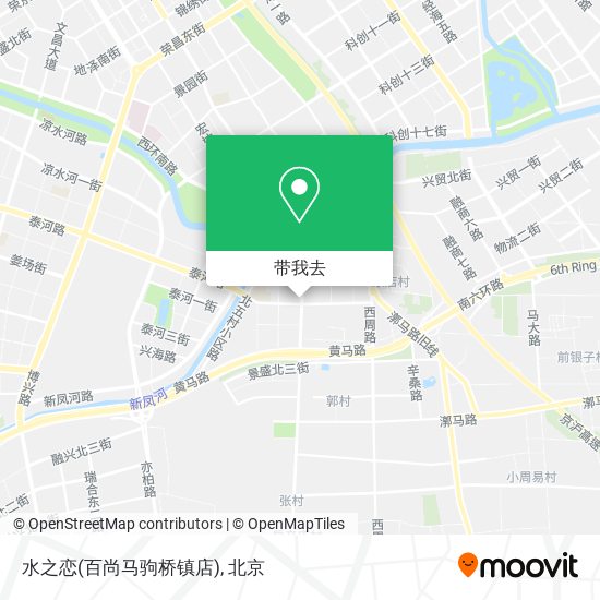 水之恋(百尚马驹桥镇店)地图