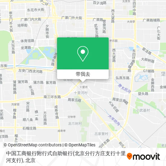 中国工商银行附行式自助银行(北京分行方庄支行十里河支行)地图
