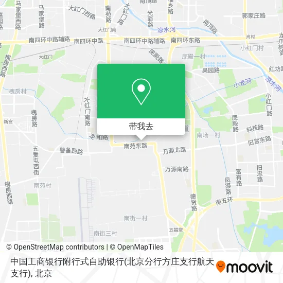 中国工商银行附行式自助银行(北京分行方庄支行航天支行)地图