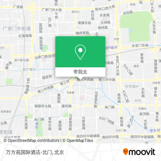 万方苑国际酒店-北门地图