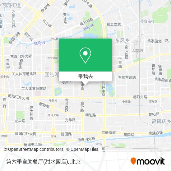 第六季自助餐厅(甜水园店)地图
