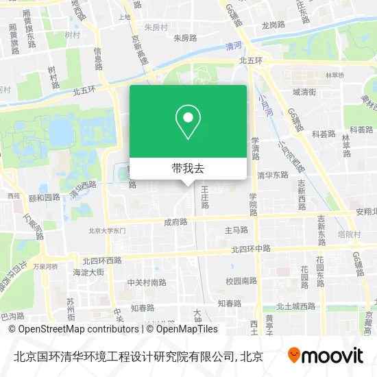 北京国环清华环境工程设计研究院有限公司地图