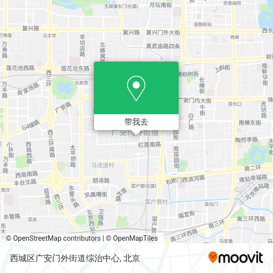 西城区广安门外街道综治中心地图