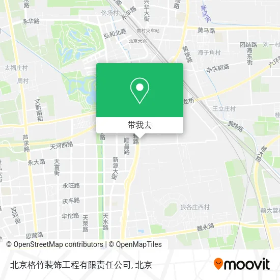 北京格竹装饰工程有限责任公司地图