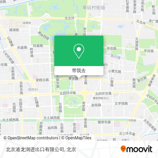 北京港龙润进出口有限公司地图