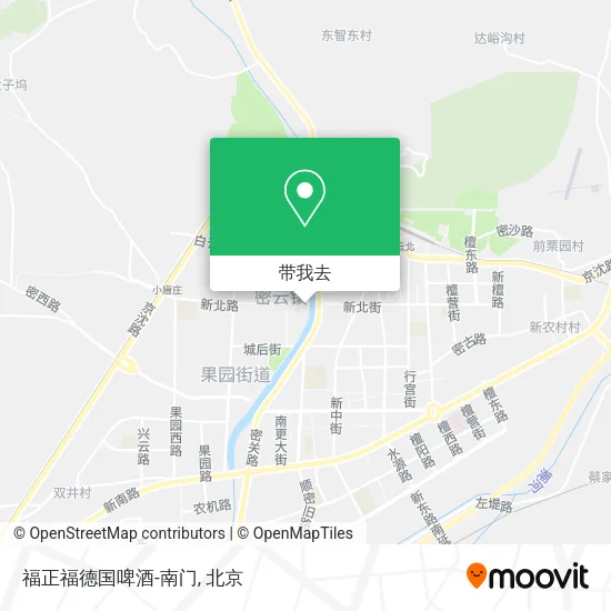福正福德国啤酒-南门地图