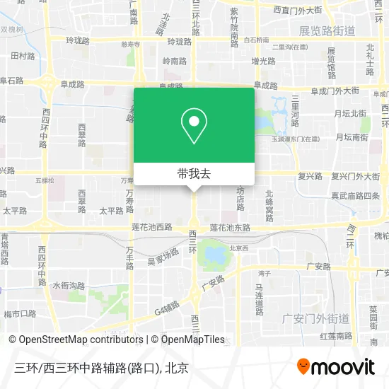 三环/西三环中路辅路(路口)地图