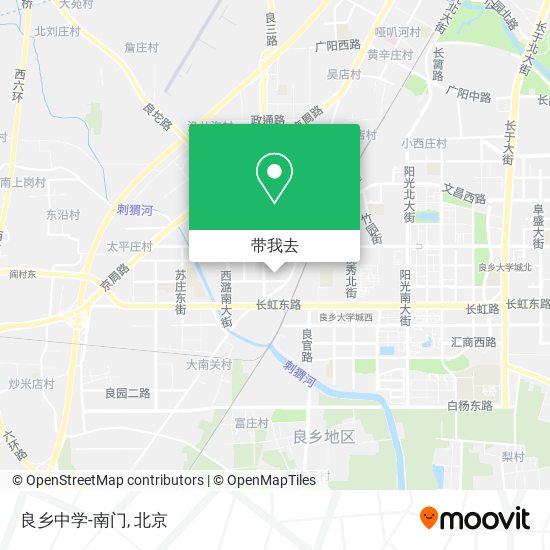 良乡中学-南门地图