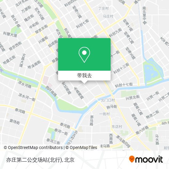 亦庄第二公交场站(北行)地图