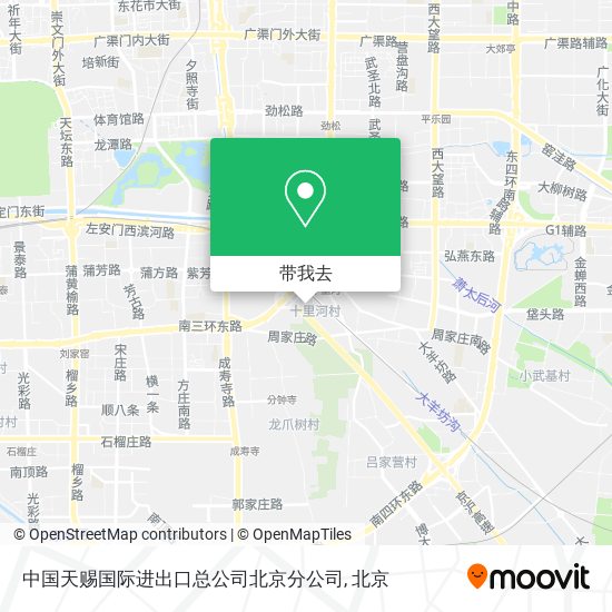 中国天赐国际进出口总公司北京分公司地图