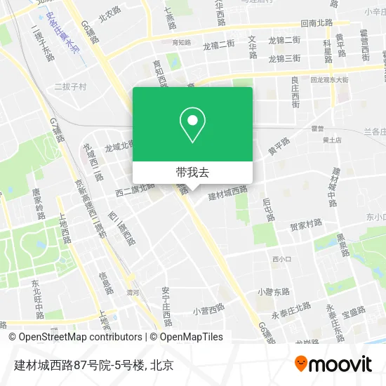 建材城西路87号院-5号楼地图