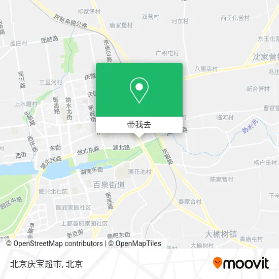 北京庆宝超市地图