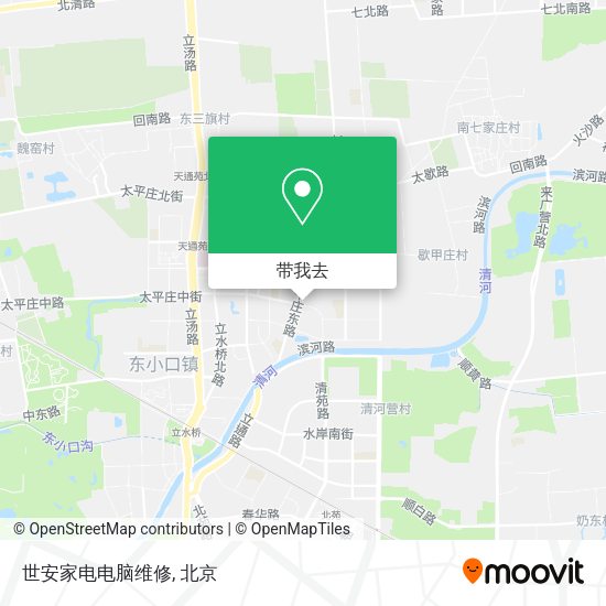 世安家电电脑维修地图