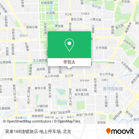 莫泰168连锁旅店-地上停车场地图