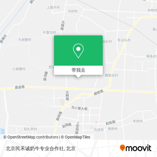 北京民禾诚奶牛专业合作社地图