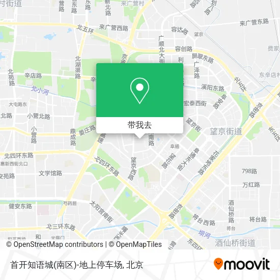 首开知语城(南区)-地上停车场地图