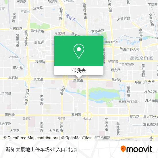 新知大厦地上停车场-出入口地图