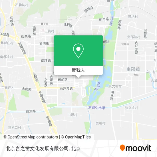 北京言之凿文化发展有限公司地图