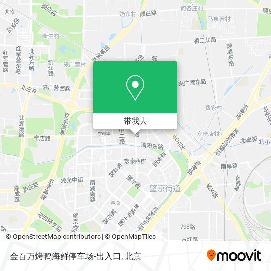 金百万烤鸭海鲜停车场-出入口地图