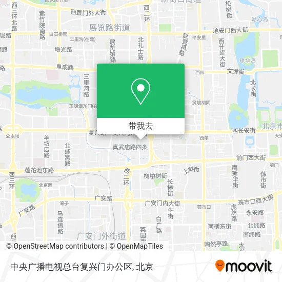 中央广播电视总台复兴门办公区地图